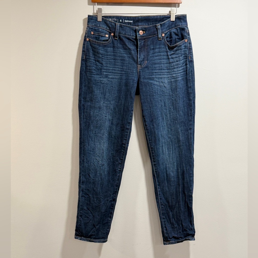 Talbots‎ Women's Darker Wash Girlfriend Jeans Size 4